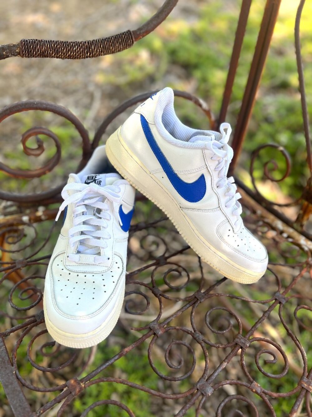 Nike Air Force 1 Low White Royal Blue “011 / 621” Men’s Size 10